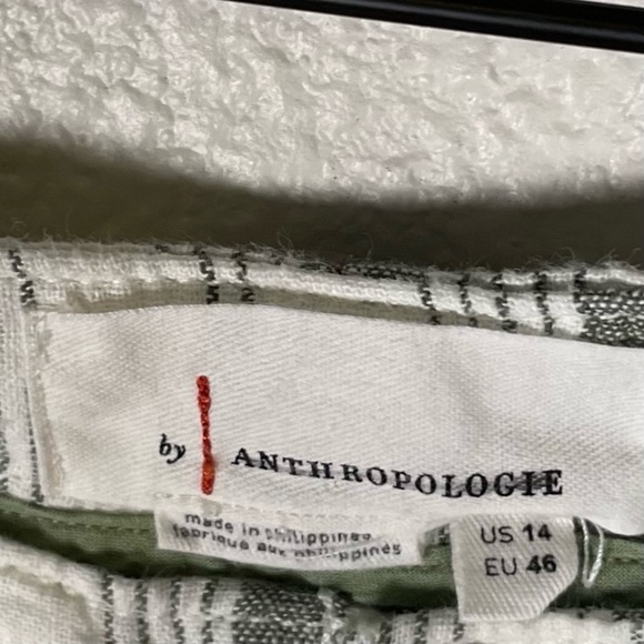 Anthropologie Beachgoer Striped Linen Blend Shorts - Picture 6 of 7